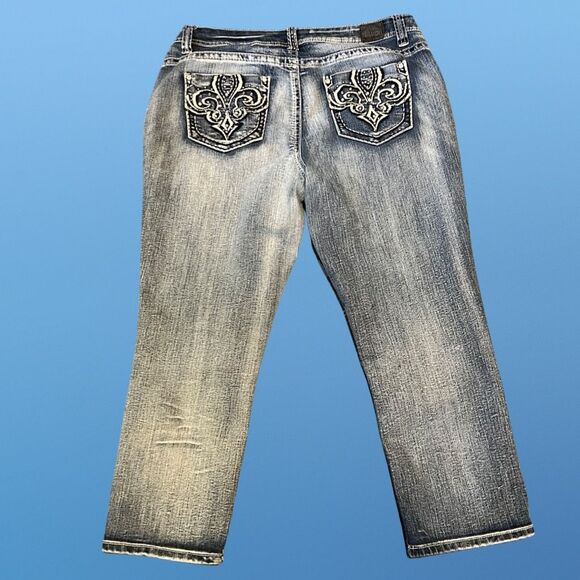 Plus Size Love Nation Crop Jeans Size 14 32x23 #152 - Picture 6 of 6